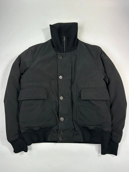 Prada Milano FW2004 Black Down Puffer Bomber Jacket