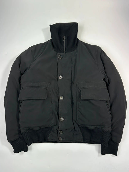 Prada Milano FW2004 Black Down Puffer Bomber Jacket