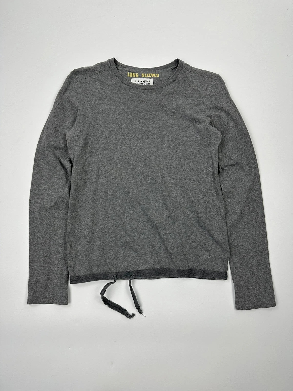 Martin Margiela 00’s Grey Laces Long Sleeves Tee