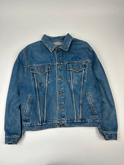 Armani Jeans 90’s Navy Blue Boxy Cut Denim Jacket