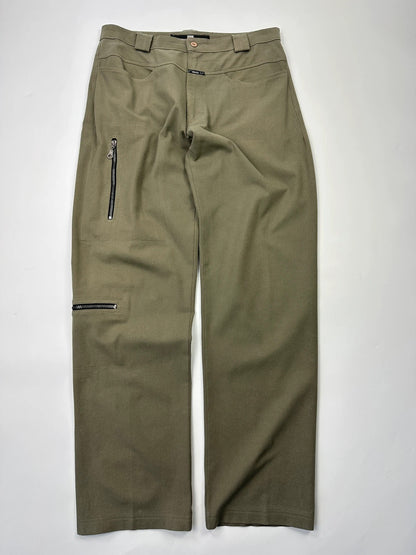 Marithé + François Girbaud 00’s Khaki Tech Zip Pants