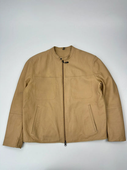 Givenchy 00’s Beige Leather Jacket Motor