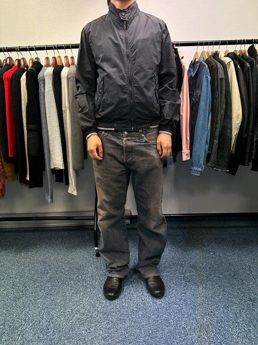 Prada Milano SS2007 Navy Blue Cotton Light Bomber Jacket