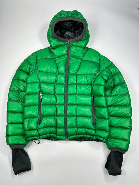 Dolce & Gabbana Ski Transparent Green Hooded Down Puffer Jacket