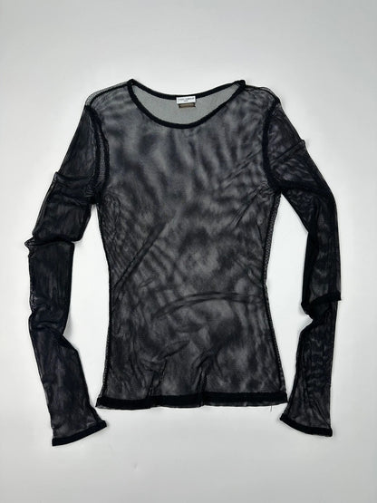 Dolce Gabbana 00’s Black Mesh Longsleeves