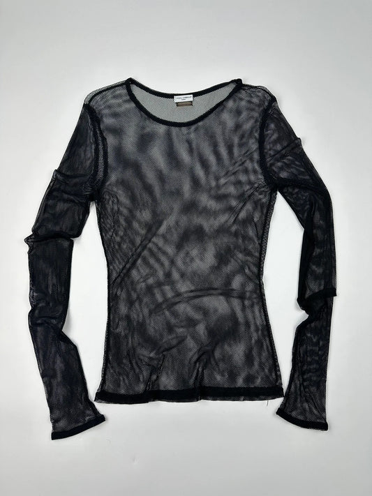 Dolce Gabbana 00’s Black Mesh Longsleeves