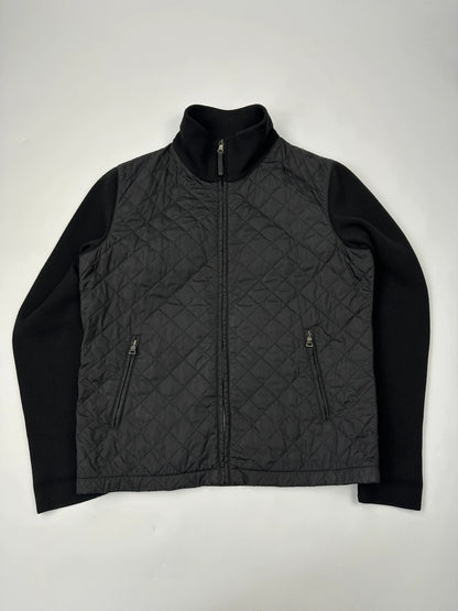 Prada Sport FW01-05 Black Hybrid Wool & Nylon Padded Jacket