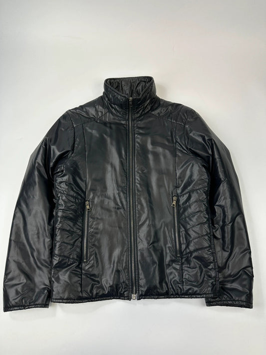 Prada Sport FW2008 Black Crinkle Nylon Padded Jacket