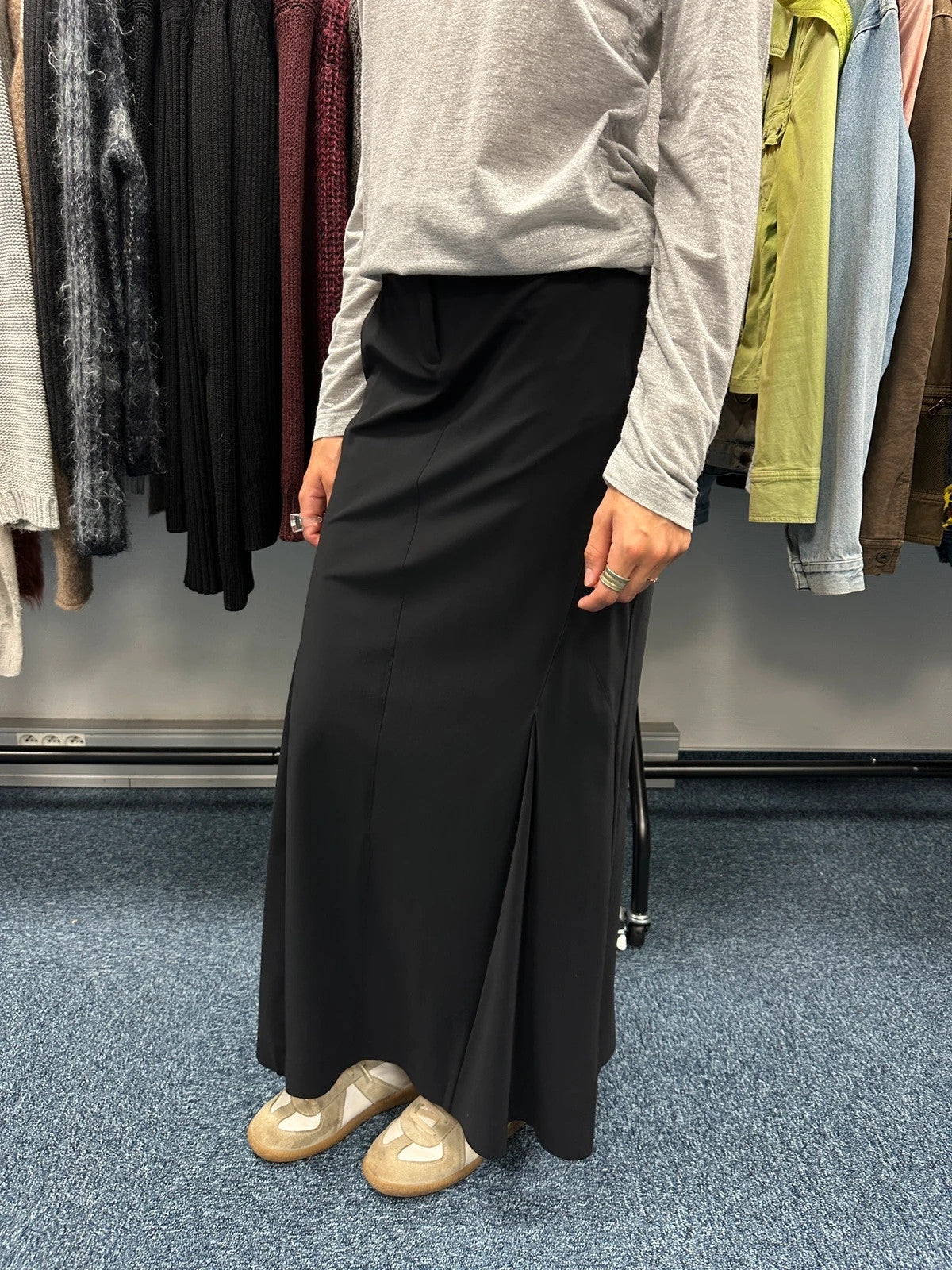 Marithé + Francois Girbaud 00’s Dark Navy Long Skirt