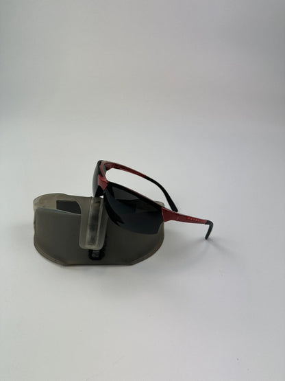 Prada Sport 00’s Red & Black Sunglasses