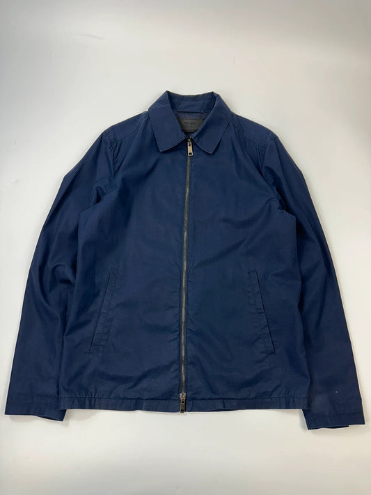 Prada Milano 00’s Navy Blue Cotton Harrington Jacket