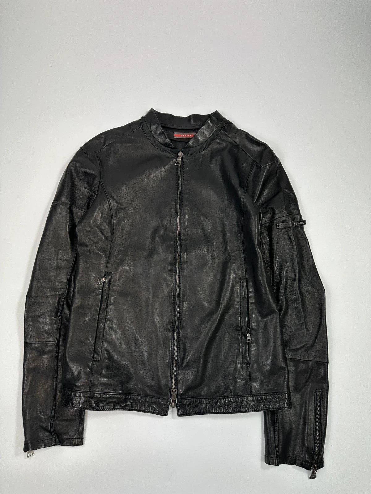 Prada Sport SS2006 Black Leather Jacket