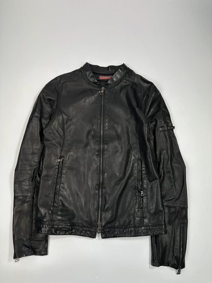 Prada Sport SS2006 Black Leather Jacket