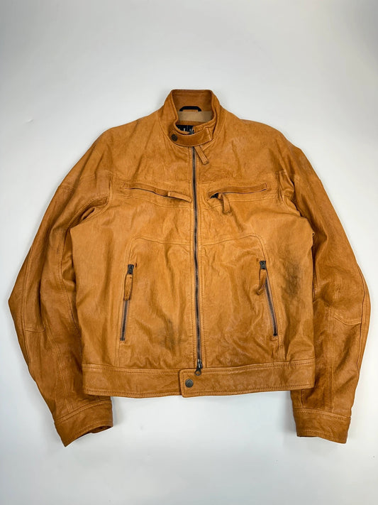 Armani Jeans 00’s Camel Leather Jacket