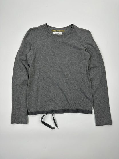 Martin Margiela 00’s Grey Laces Long Sleeves Tee