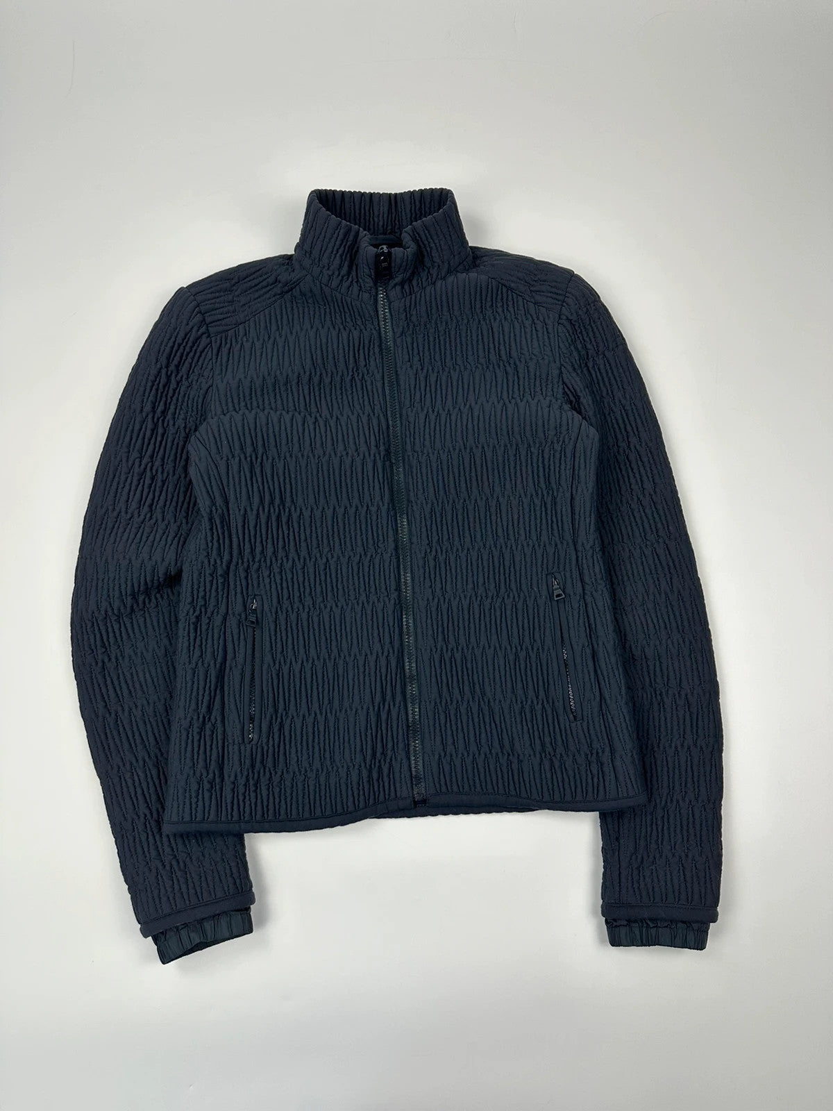 Prada Sport FW2011 Plissé Navy Blue Jacket