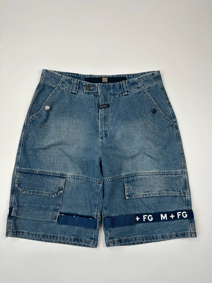 Marithé + François Girbaud early 00’s Baggy Denim Short Ajustable Sratch