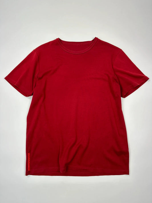 Prada Sport 00’s Red Burgundy Boxy Tee