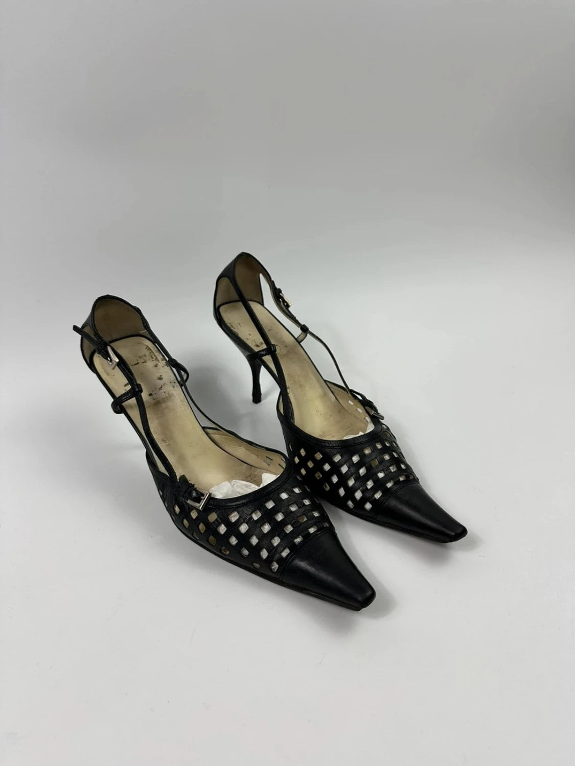 Prada 90’s Heels bumps escarpins talon bout pointu pointy toe