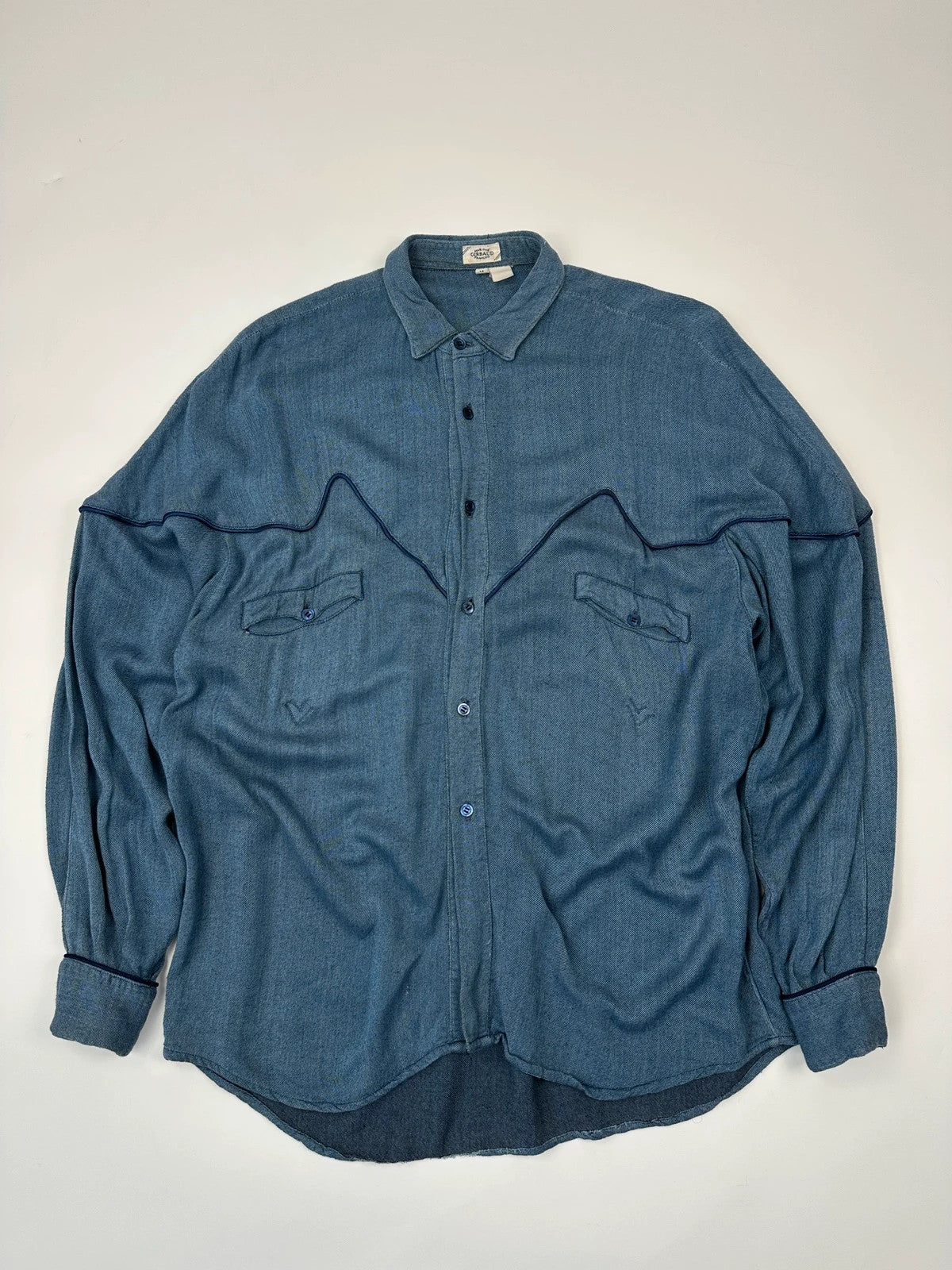 Marithé + François Girbaud 90’s Blue Oversized Shirt