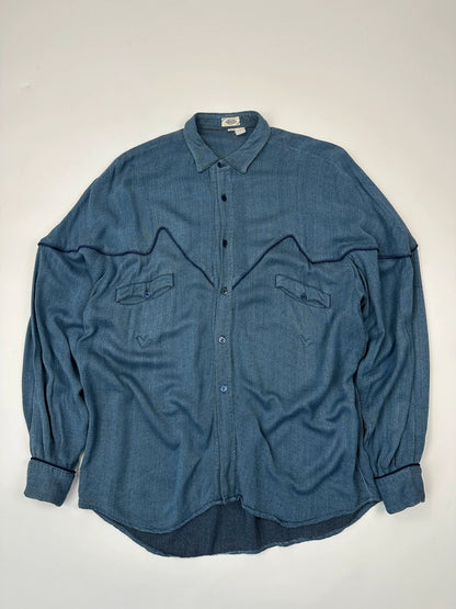 Marithé + François Girbaud 90’s Blue Oversized Shirt