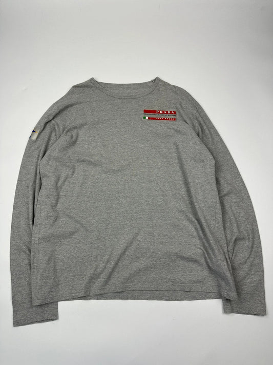 Prada Sport X Luna Rossa SS2003 Grey Longsleeves Tee
