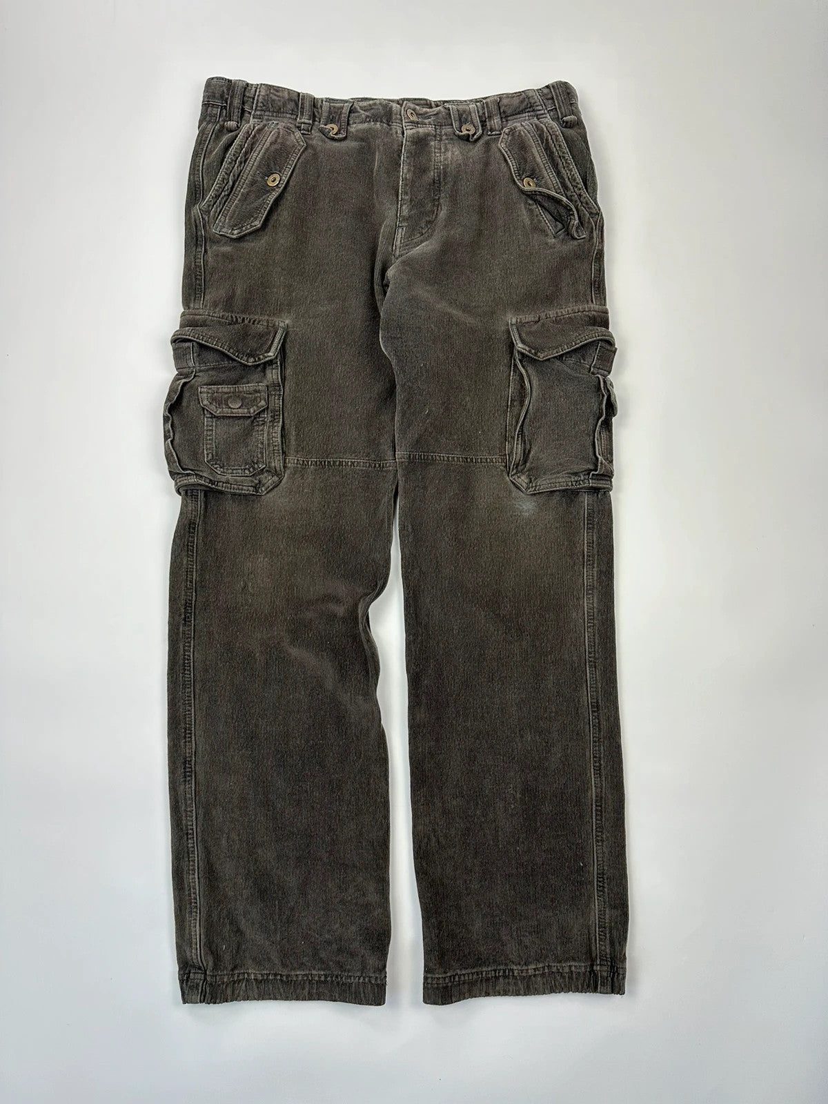 Dolce & Gabbana Khaki Cargo Corduroy Pants