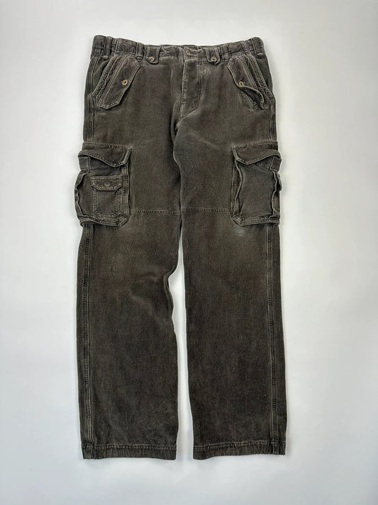 Dolce & Gabbana Khaki Cargo Corduroy Pants
