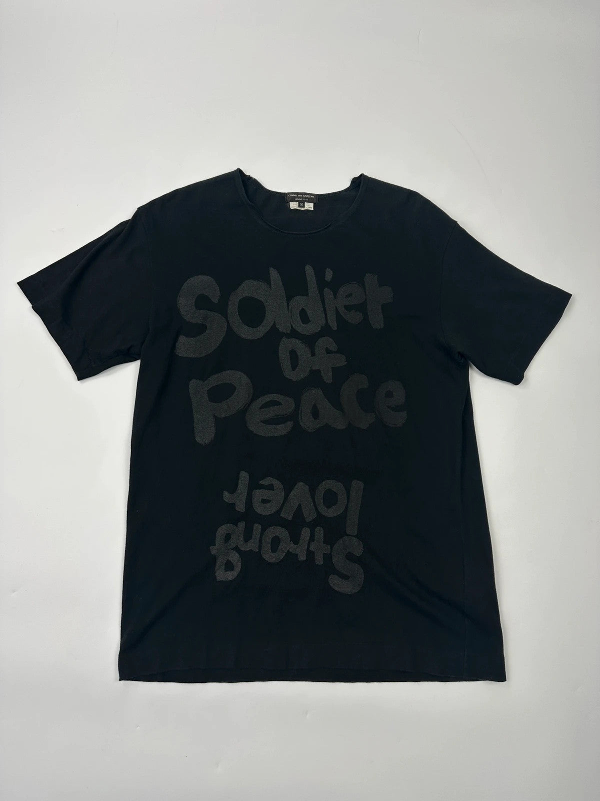 Comme Des Garçons AD2014 Black « Soldier Of Peace » Black Tee