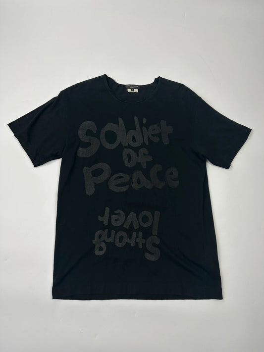 Comme Des Garçons AD2014 Black « Soldier Of Peace » Black Tee