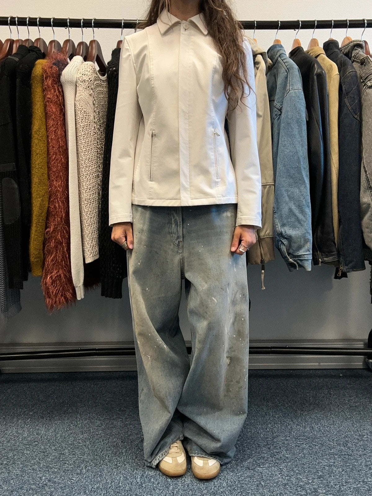 Prada Milano FW1997 White Class Dress Shirt Jacket