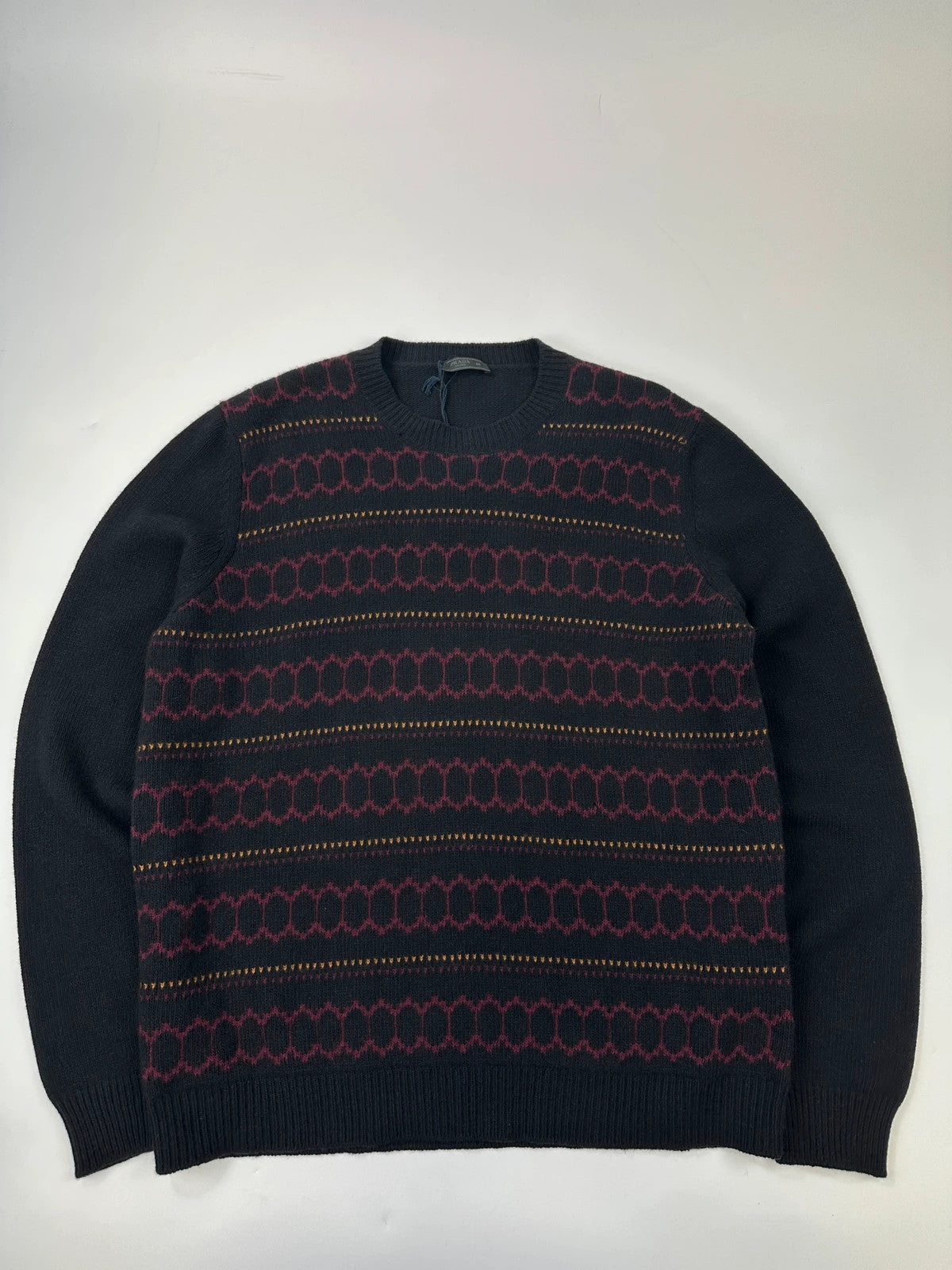 Prada Milano FW2018 Black Wool & Cashmere Knit Sweater