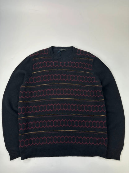 Prada Milano FW2018 Black Wool & Cashmere Knit Sweater