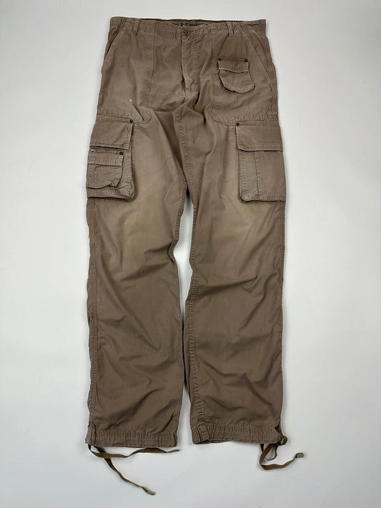 Dolce & Gabbana 00´s Multi Cargo Pockets Brown Light Parachute Pants