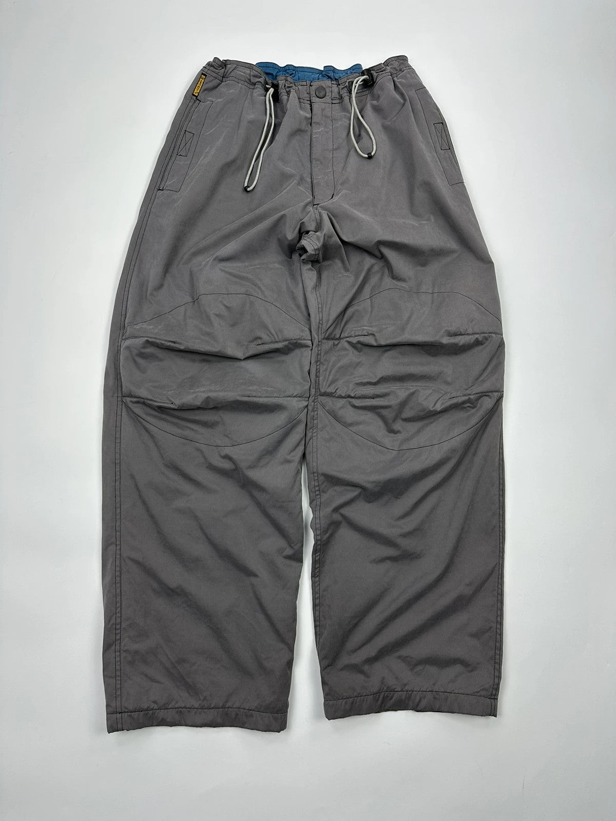 Armani Jeans 90’s Double Knee Grey Parachute Pants