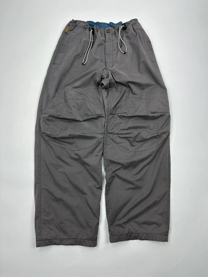 Armani Jeans 90’s Double Knee Grey Parachute Pants