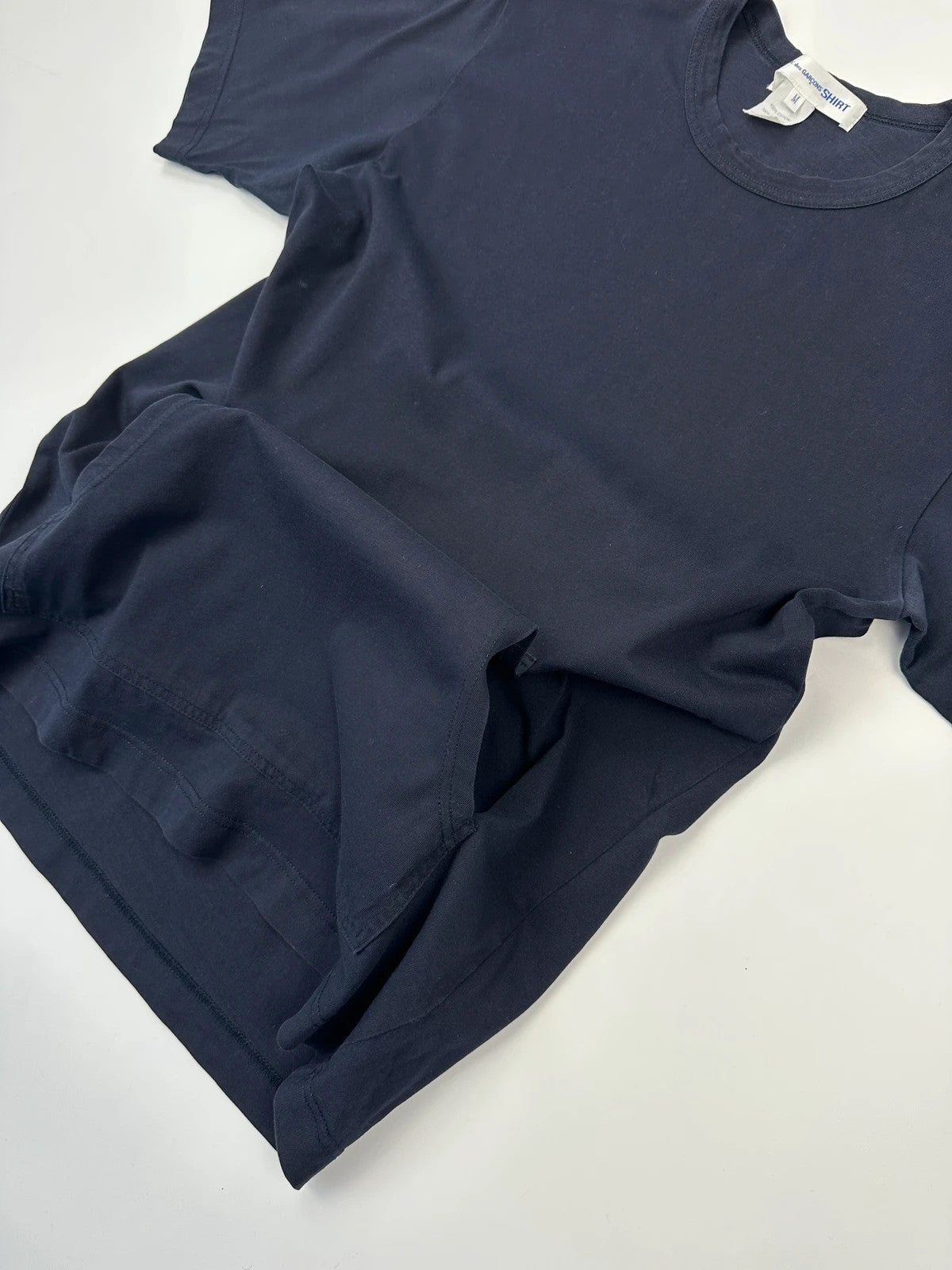 Comme Des Garçons Shirt SS2018 Navy Blue Hoodie Pocket Tee