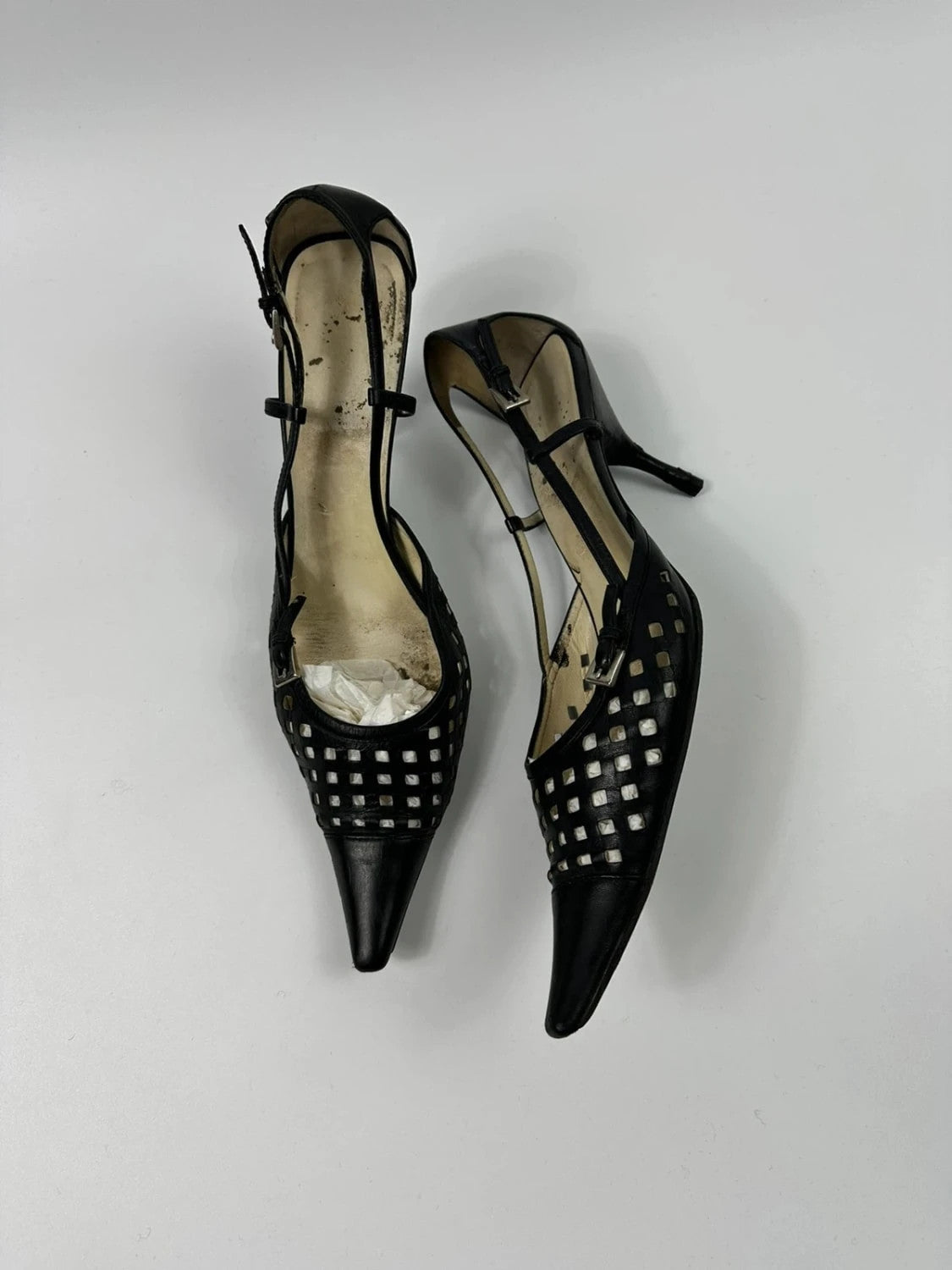 Prada 90’s Heels bumps escarpins talon bout pointu pointy toe