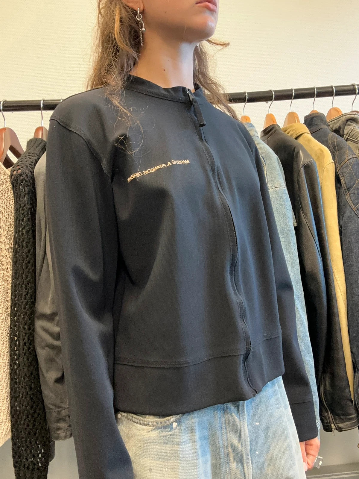 Marithé + Francois Girbaud 00’s Minimalist Dark Navy Jacket