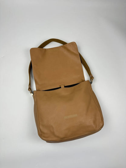 Prada Milano FW99 Beige Leather Messenger Straps Bag