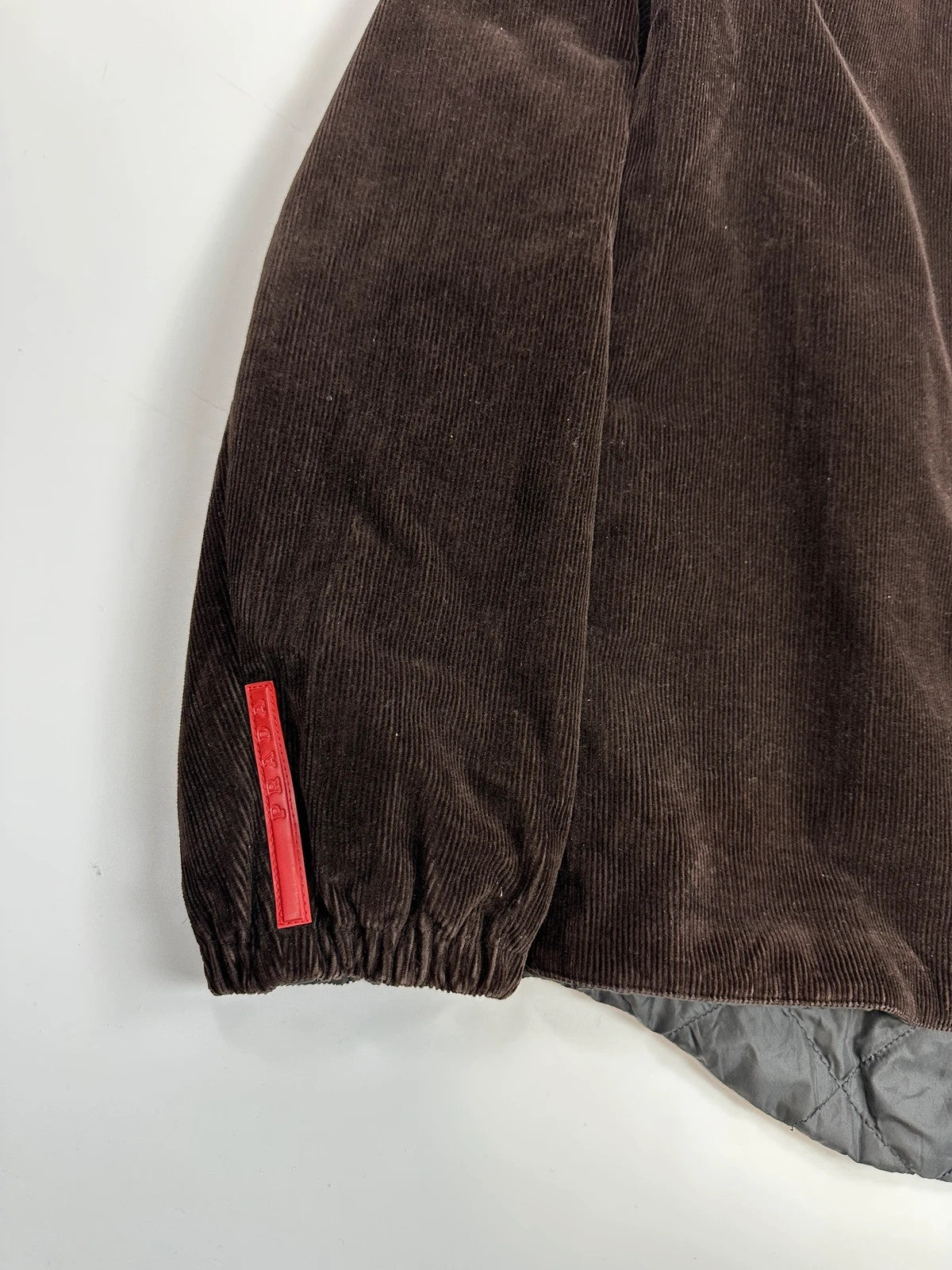 Prada Sport FW2004 Brown Padded Corduroy RedTab Jacket