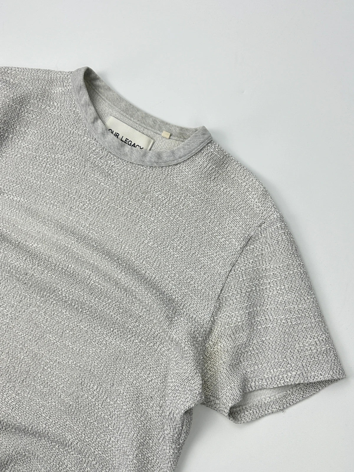 Our Legacy SS2016 Grey Cotton Layer Knit Tee