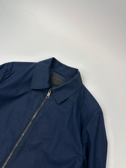 Prada Milano 00’s Navy Blue Cotton Harrington Jacket