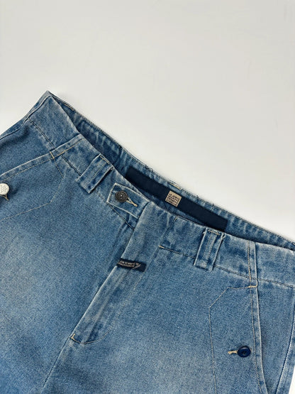 Marithé + François Girbaud early 00’s Baggy Denim Short Ajustable Sratch