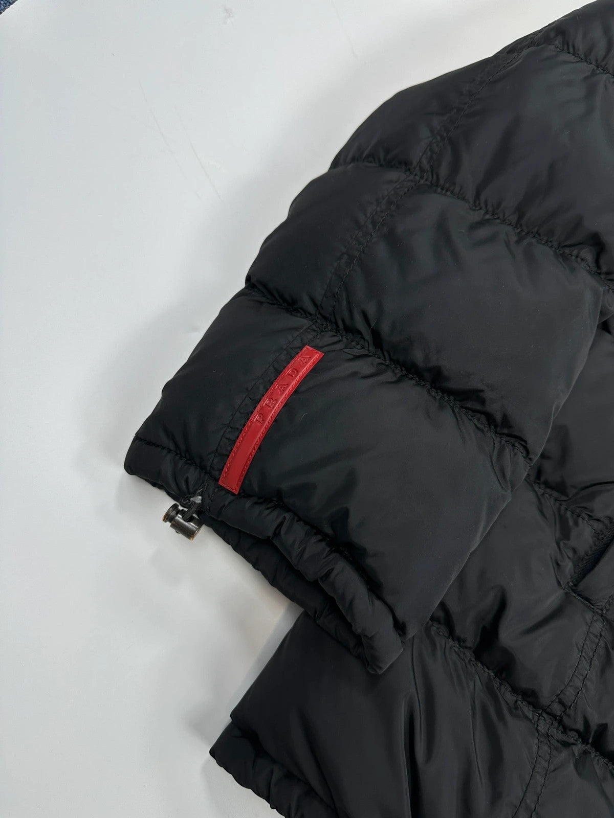 Prada Sport FW2002 Black Nylon & Down Hooded Puffer Jacket