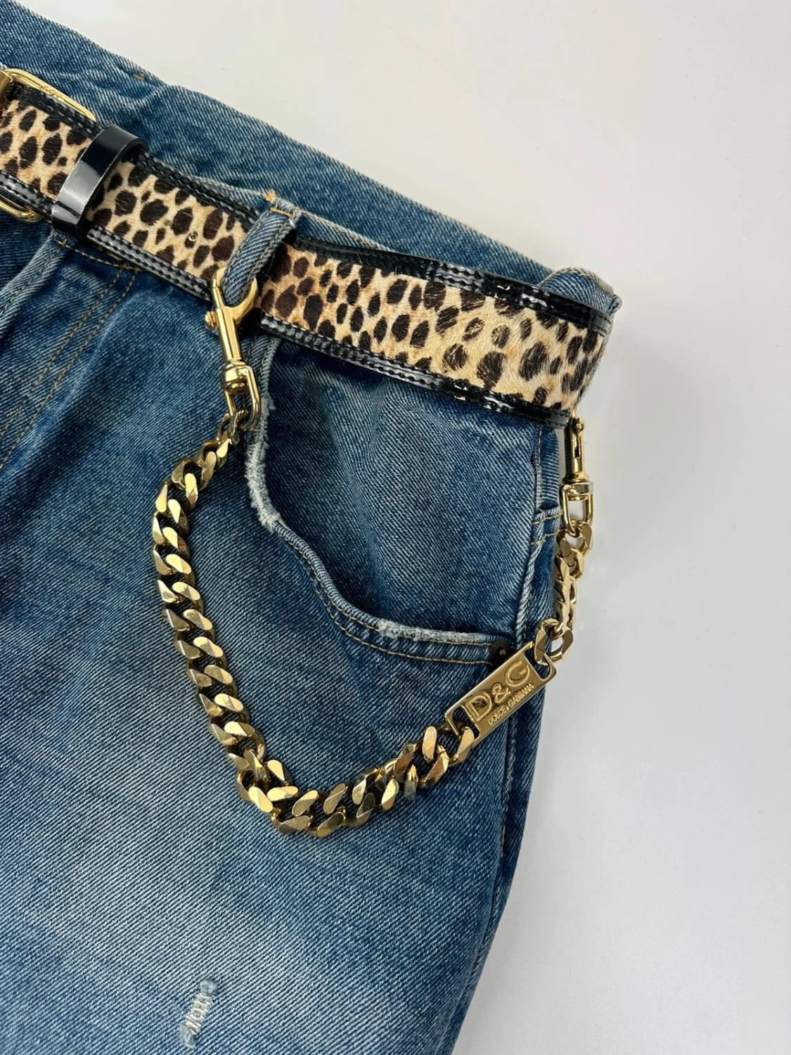 Dolce Gabbana 90’s Gold Wallet Chains
