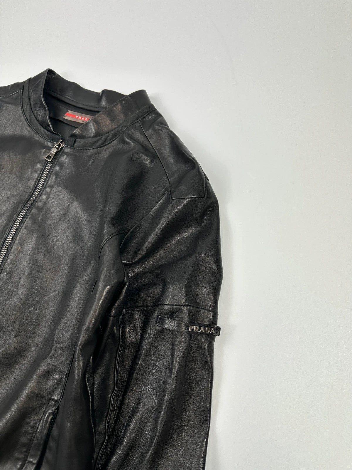 Prada Sport SS2006 Black Leather Jacket