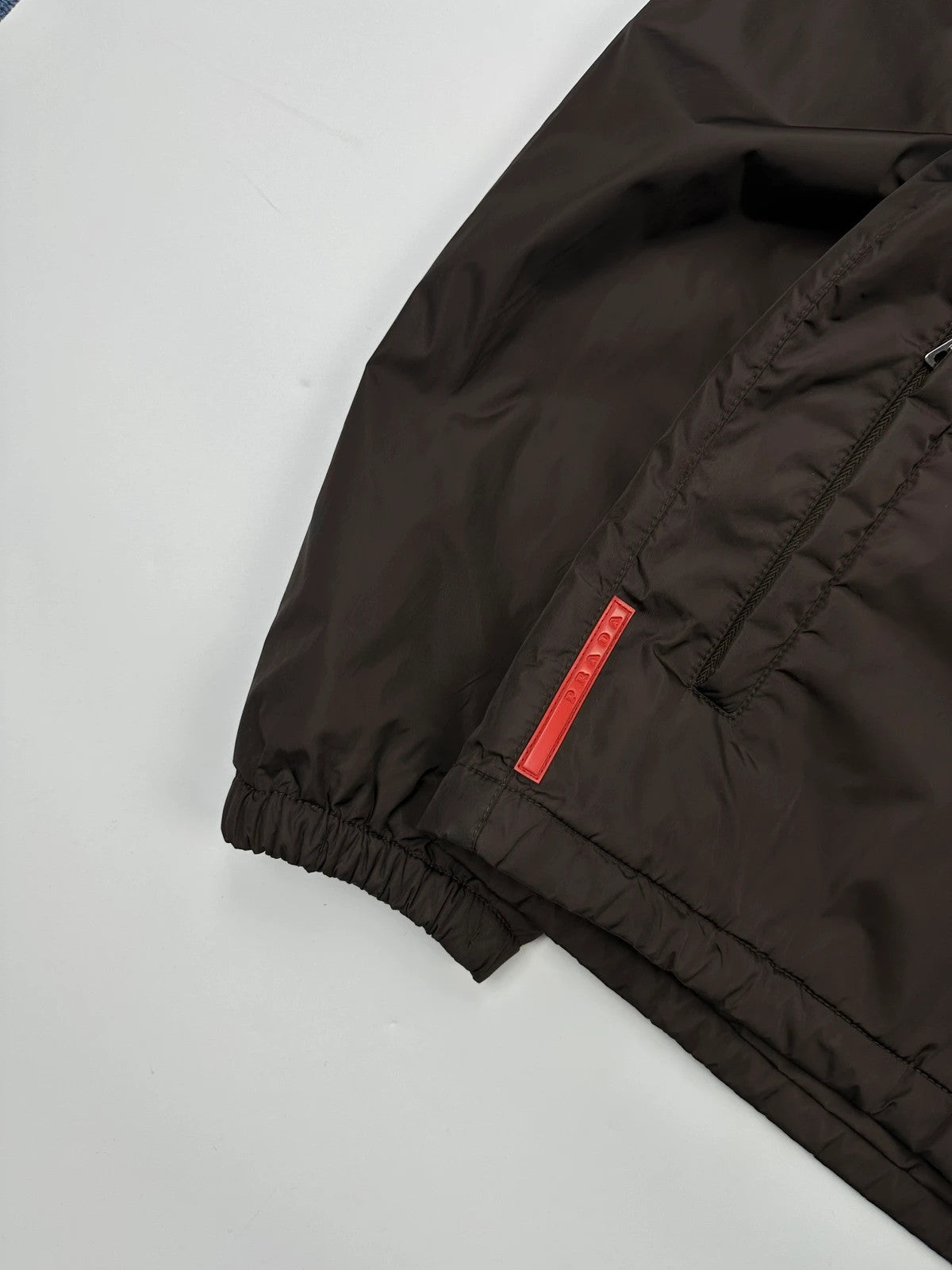Prada Sport FW2006 Brown Padded Nylon Hooded Jacket