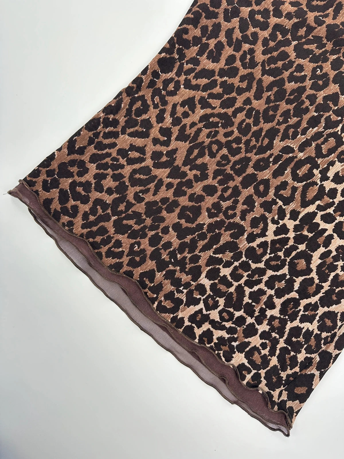 Dolce & Gabbana 00s Double Layer Fitted Leopard Print Tee