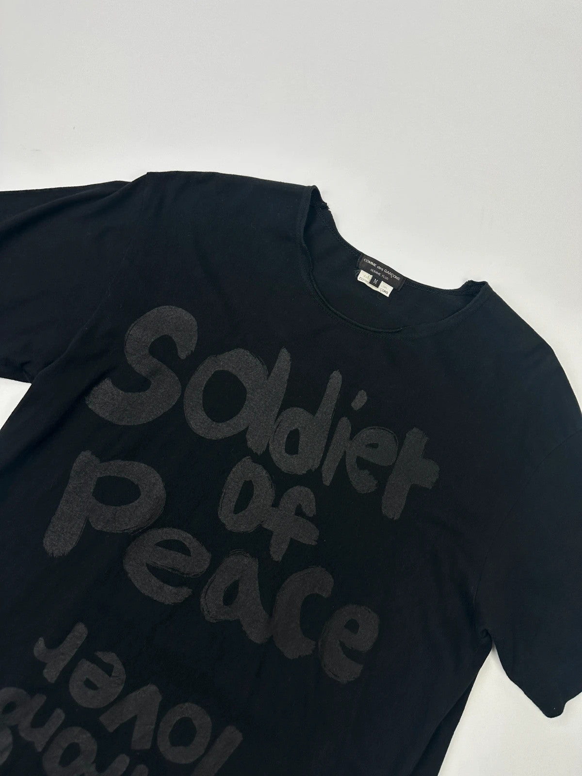 Comme Des Garçons AD2014 Black « Soldier Of Peace » Black Tee